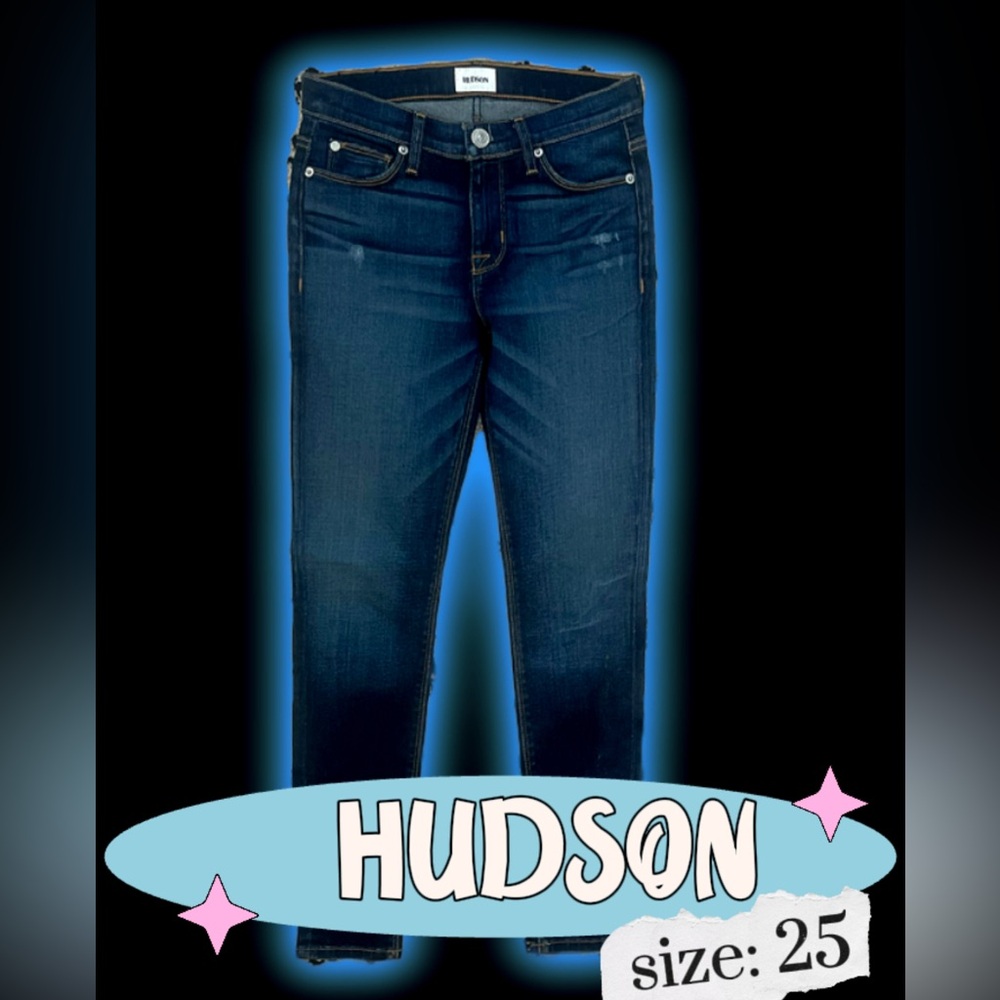 HUDSON Nico Mid-Rise Super Skinny Jean, Size 25